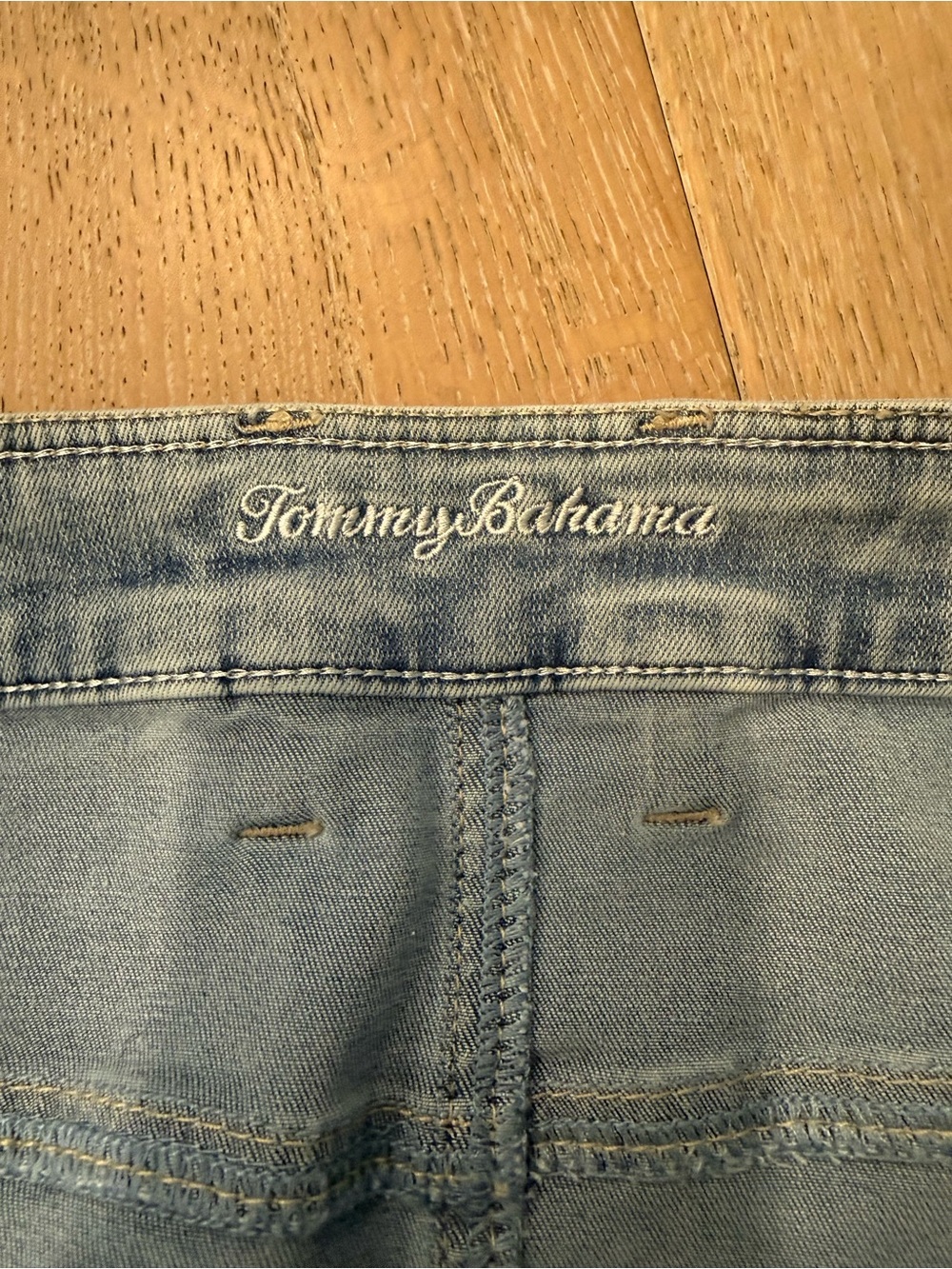 Tommy Bahama Baracay Indigo Raw Edge Skirt - Picture 5 of 7